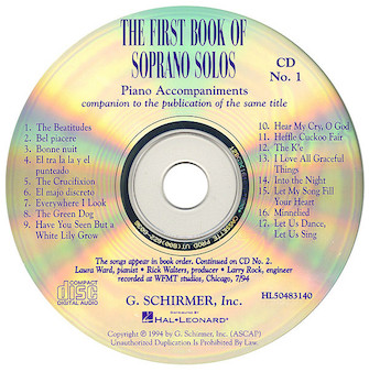 The First Book of Soprano Solos - Accompaniment CDs (Set of 2)