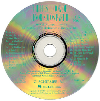 1st Book Of Tenor Solos Part 2 by Various - Boytim Joan - for Accompaniment CD (Pt 2 Cd)