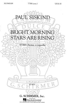 Bright Morning Stars Are Rising by Traditional - Siskind Paul - for TTBB a cappella