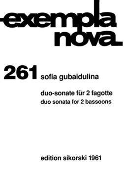 Duo Sonata For 2 Bassoons by Gubaidulina Sofia for Bassoon Duet