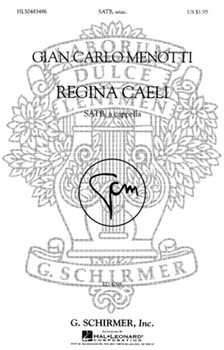 Regina Caeli by Menotti Gian Carlo for SATB a cappella