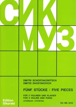 Five Pieces for Two Violins and Piano