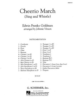 Cheerio March (Sing and Whistle) by Goldman Edwin Franko - Vinson Johnnie - for Score