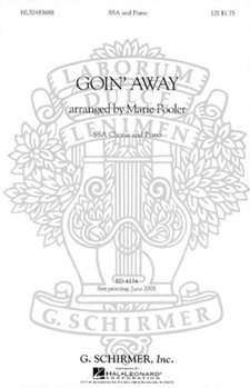 Goin' Away by Folk Song - Pooler Marie - for SSA