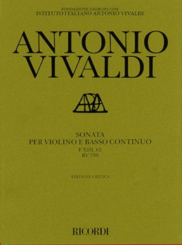 Sonata in G Major for Violin and Basso Continuo RV798 by Vivaldi Antonio Lucio for
