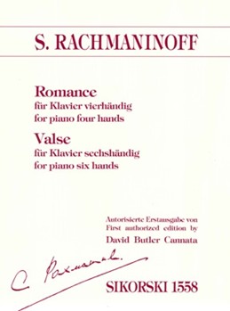Romance Fur Klavier 4 Hands & Valse Fur Klavier 6 Hands (both For One Piano) by for Piano