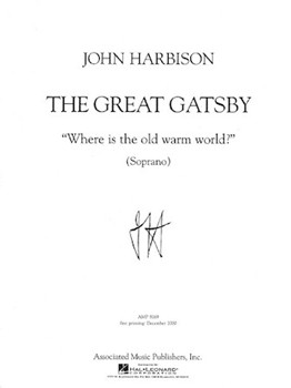 Where Is The Old Warm World? by Harbison John for Soprano Vo