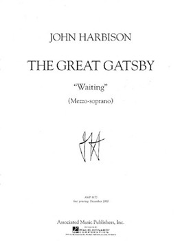 Waiting - From The Great Gatsb by Harbison John for Solo Mez-s