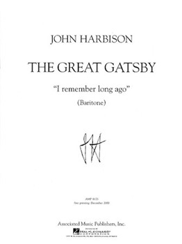 I Remember Long Ago by Harbison John for Baritone V