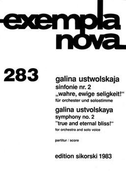 Symphony No. 2 for Orchestra and Solo Voice by Ustwolskaja Galina for Score