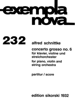 Concerto Grosso No. 6 by Schnittke Alfred for Score
