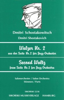 Second Waltz (from Jazz Suite No. 2) by Shostakovich Dmitri for Score and Parts