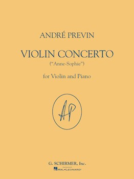 Violin Concerto (anne-sophie) by Previn Andre for Violin and Piano