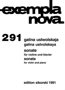 Sonata by Ustvolskaya Galina for Violin and Piano