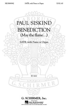 Benediction (May The Flame...) by Siskind Paul for SATB