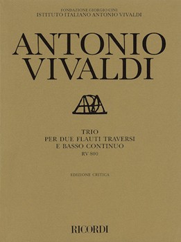 Trio Rv 800 by Vivaldi Antonio Lucio - Critical Edition - for Flute Duet