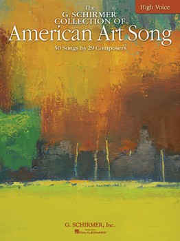 G Schirmer Collection of American Art Song by Various - Walters Richard - for High Voice