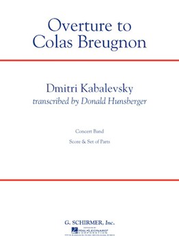 Colas Breugnon Overture by Kabalevsky Dmitri - Hunsberger Donald - for Full Score