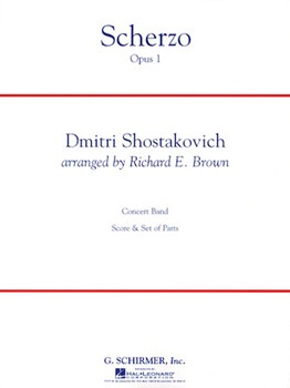 Scherzo Opus 1 by Shostakovich Dmitri - Brown R E - for Concert Band