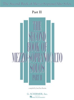 The Second Book of Mezzo-Soprano Solos Part II - Book Only
