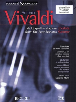 4 Seasons Summer (l'estate) by Vivaldi Antonio Lucio - Carnelli Maurizio - for Violin w/c