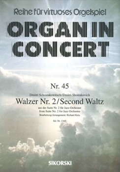Second Waltz by Shostakovich Dmitri - Kula Richard - for Organ Solo