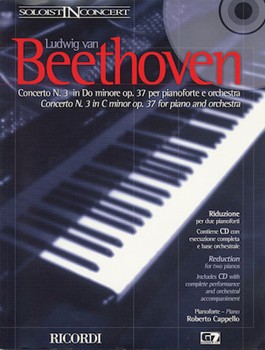 Ricordi Beethoven   Beethoven - Piano Concerto No. 3 in C Mino, Op 37,  2 Piano, 4 Hand Reduction