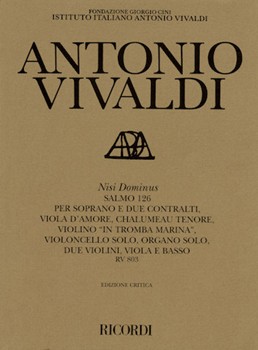 Nisi Dominus by Vivaldi Antonio Lucio for SATB