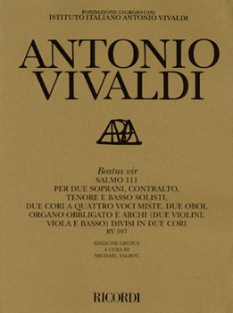 Beatus Vir by Vivaldi Antonio Lucio for SATB (W/satb Solos)