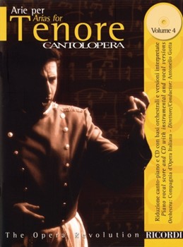 Arias For Tenor Volume 4 by Various - Cantolopera - for Tenor Voc