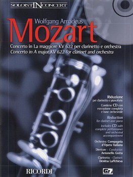 Concerto In A Major Kv 622 by Mozart Wolfgang Amadeus for Clarinet Solo (W / cd)
