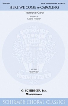 Here We Come A-caroling by Traditional Carols - Pooler Marie - for SAB and Piano