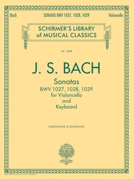 Sonatas Bwv102710281029 by Bach Johann Sebastian - Greenhouse and Dilling - for Cello and Piano