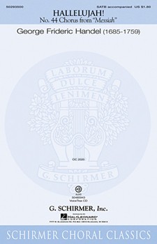 Hallelujah Chorus From "messiah" by Handel George Frideric for Accompaniment CD