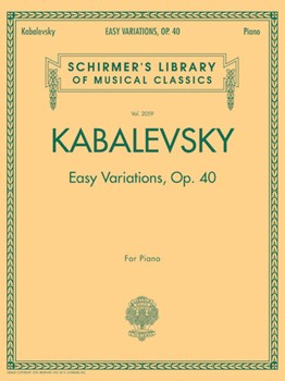 Variations Opus 40 by Kabalevsky Dmitri for Piano
