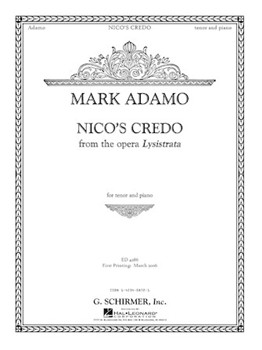 Nico's Credo from Lysistrata by Adamo Mark for