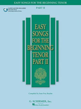 Easy Songs for the Beginning Tenor - Part II - Book/Online Audio