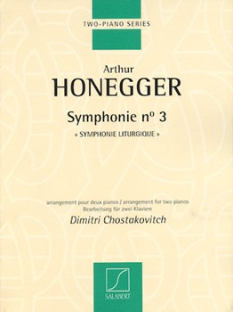 Symphonie #3 by Honegger Arthur - Shostakovich - for 2 Piano 4 Hands