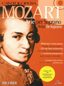 Mozart Arias For Soprano by Mozart Wolfgang Amadeus - Cantolopera - for Sopr Voice W