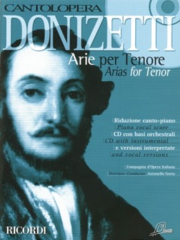 Donizetti Arias For Tenor by Donizetti Gaetano - Cantolopera - for Tenor Voc