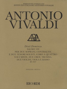 Dixit Dominus Salmo 109 by Vivaldi Antonio Lucio for Full Score
