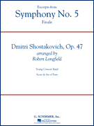 Hal Leonard Shostakovich Longfield  Symphony #5, Finale Excerpts - Concert Band