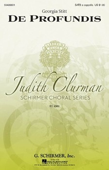De Profundis by Stitt Georgia for SATB a cappella