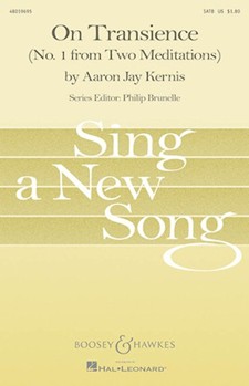 On Transience by Kernis Aaron Jay for SATB
