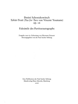 Tahiti-Trot by Shostakovich Dmitri for