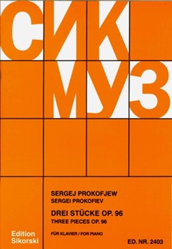 Three (3) Pieces Op. 96 For Piano by for