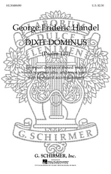 Dixit Dominus 1st Movement (Psalm 110) by Handel George Frideric - Herrmann William - for SSATB