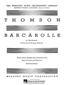 Barcarolle (A Portrait of Georges Hugnet) by Thomson Virgil for