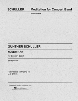 Meditation by Schuller Gunther for Full Score