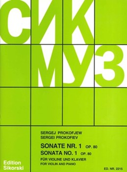 Sonata No1 Op80 Vn/pno by Prokofiev Sergei for